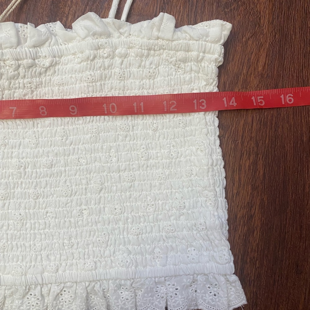Ghanda White Boho Ruffle Camisole - Picture 5 of 9